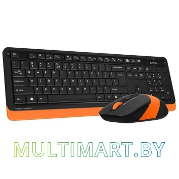 Комплект клавиатура + мышь A4Tech Fstyler FG1010 (черный/оранжевый)
